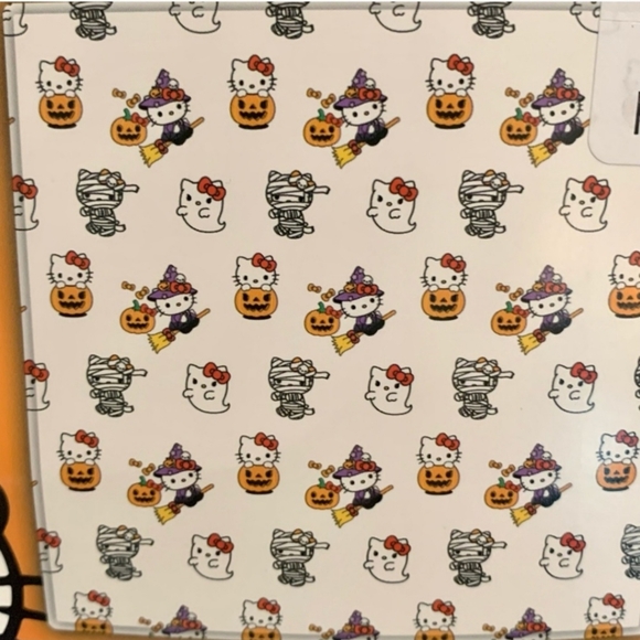 Hello Kitty 90" x 90" Queen White Plush Halloween Blanket Witch Ghost Mummy - Picture 5 of 6